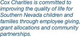 Cox Charities is committed to