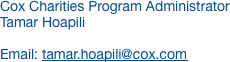 Cox Charities Program Administrator